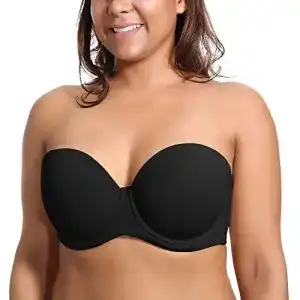 Trägerloser BH DELIMIRA Damen, Bügel BH mit geformte Cups