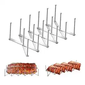 Spareribs-Halter Yangbaga, Deckelhalter aus Edelstahl