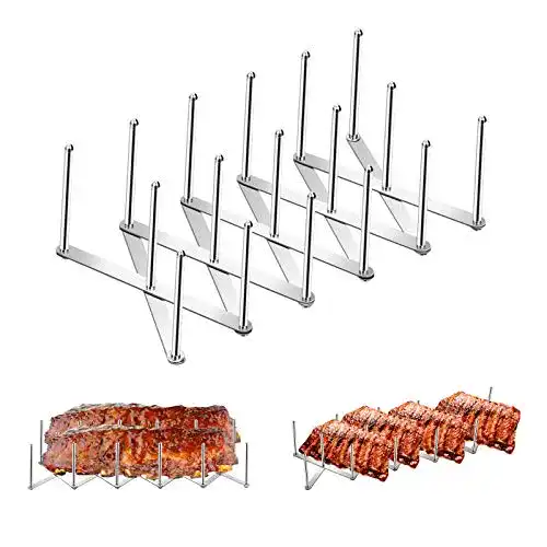 Spareribs-Halter Yangbaga, Deckelhalter aus Edelstahl