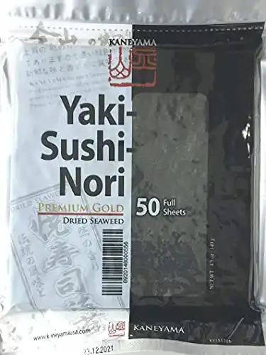 Nori-Blätter Kaneyama Yakinori Premium Gold, ganzes 50 Blatt