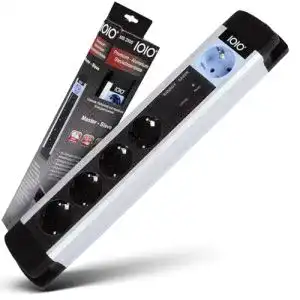 Master-Slave-Steckdose Ioio Aluminium Master Slave 6-fach