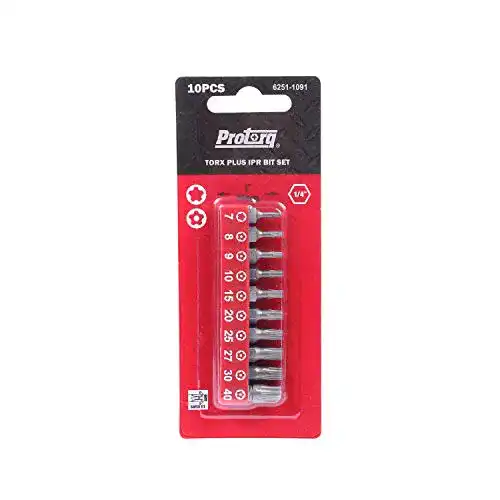 Torx-Bits Protorq TORX PLUS IPR, Torx Plus 5-Punkt, 10 Stück