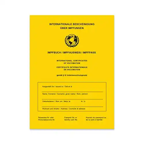 Impfpass SellerRocket /Impfbuch/Impfausweis 2021
