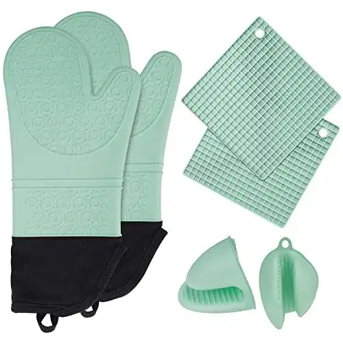 Die beste Silikon-Ofenhandschuhe Aschef 6er Set, BPA-Frei rutschfest 2026 Test Bestseller Silikon-Ofenhandschuhe Aschef 6er Set, BPA-Frei rutschfest