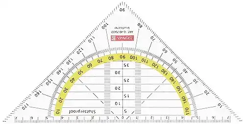 Geodreieck Brunnen 104975401 Geometrie-Dreieck, 16 cm