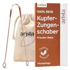 Zungenreiniger Arista ayurveda aus Kupfer, Ayurvedisch