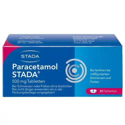 Paracetamol STADA 500 mg Tabletten, 20 St. Tabletten