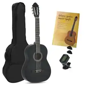 Gitarren Navarra Konzertgitarre 4/4 STARTER SET schwarz