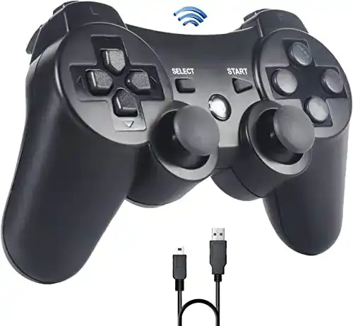 PS3-Controller Sefitopher Wireless Controller, Ladekabel