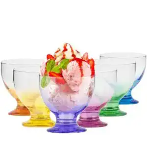 Eisgläser TREND FOR HOME Eisbecher Glas Dessertschalen Bunt