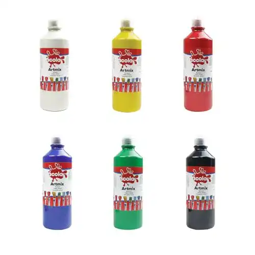 Abtönfarbe Scola Artmix 6 x 600 ml Anstrich, farblich sortiert