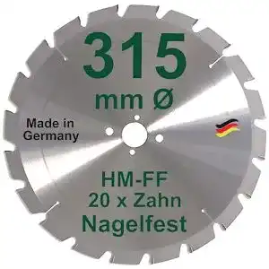 Kreissägeblatt 315×30 mm BauSupermarkt24 HM Sägeblatt