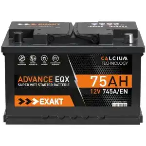 Autobatterie 72 Ah Exakt Autobatterie 75Ah 12V Starterbatterie PKW