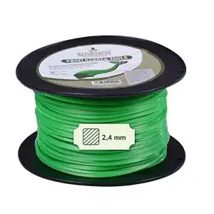 Mähfaden 2,4 mm Natursache Trimmerfaden, quadratisch, 120 m