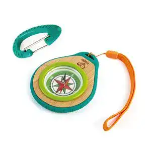 Kinderkompass Hape Pfadfinder-Set, mit Karabinerhaken