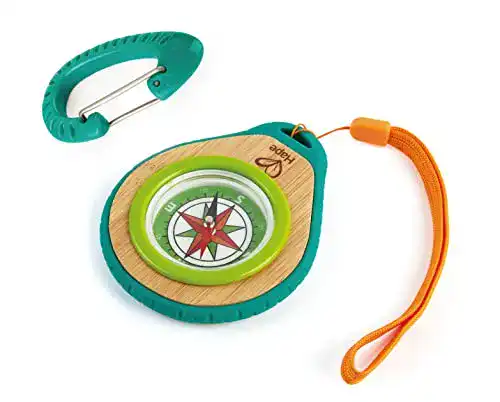 Kinderkompass Hape Pfadfinder-Set, mit Karabinerhaken