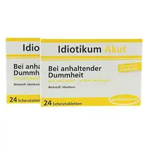 Scherztabletten Kinkerlitzchen Idiotikum Akut Schokolinsen