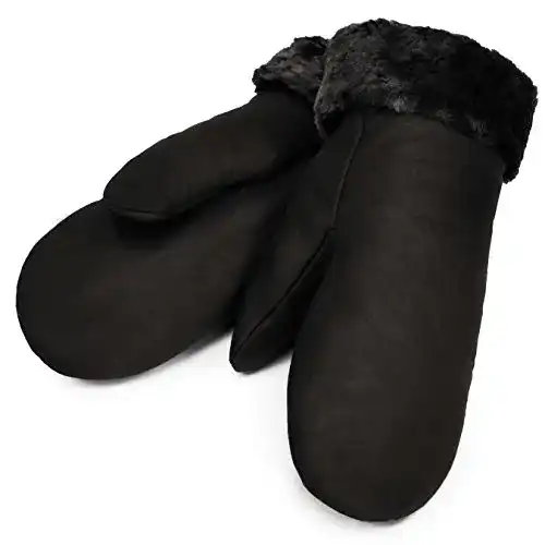 Lammfell-Handschuhe Werner Christ Lammfell Fäustlinge warm