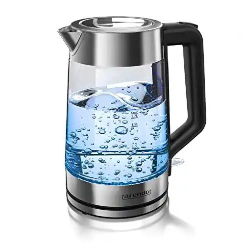 Arendo-Wasserkocher Arendo, mit LED Innenbeleuchtung, 1,7 Liter