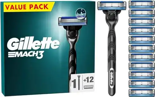 Nassrasierer Gillette Mach3 Rasierklingen + 12 Rasierklingen