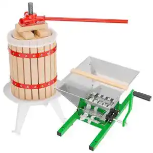 Obstpresse Wiltec 18l inkl Presstuch und Obstmühle 7l