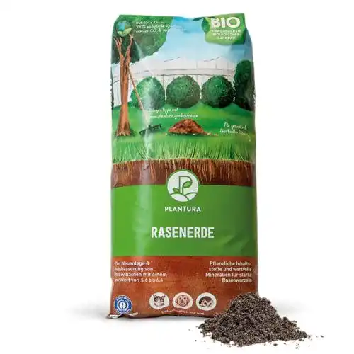 Rasenerde Plantura Bio , 40 L, torfreduzierte mit Sand