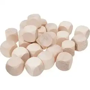 Holzwürfel GICO 25 x Blankowürfel Gebetswürfel Bastelwürfel