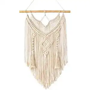 Makramee-Wandbehang Mkouo Boho Deko Chic Treibholz