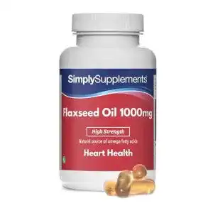 Leinöl-Kapseln Simply Supplements Leinsamenöl 1000mg, 120 St.