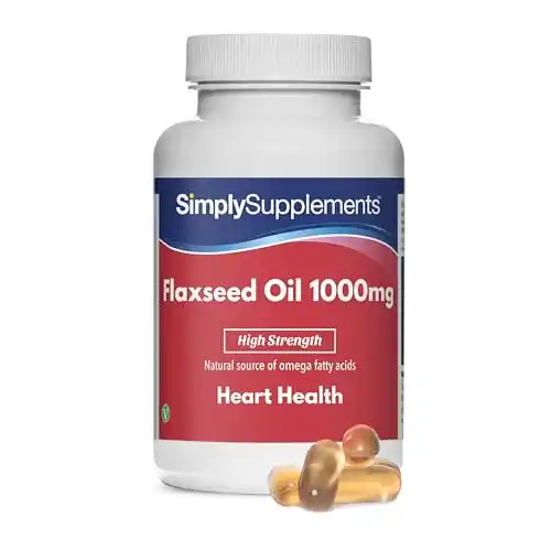 Leinöl-Kapseln Simply Supplements Leinsamenöl 1000mg, 120 St.