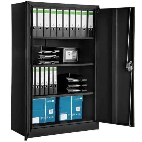 Büroschrank TecTake 800598 höhenverstellbare Einlageböden