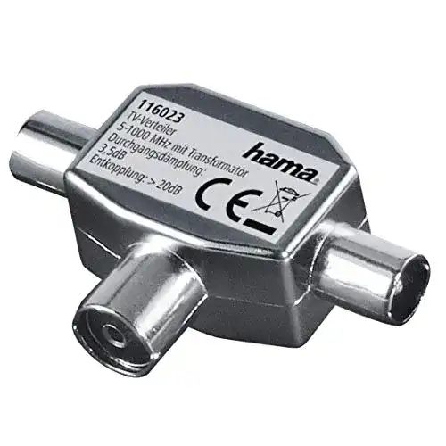 Die beste Antennenverteiler Hama Antennen-Verteiler, Koax-Kupplung 2026 Test Bestseller Antennenverteiler Hama Antennen-Verteiler, Koax-Kupplung