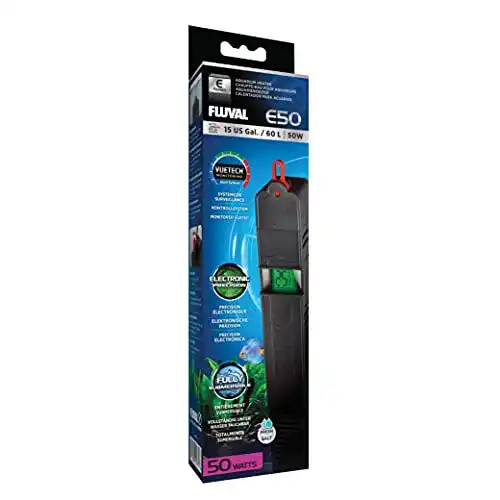 Aquarium-Heizung Fluval E-Heizer, Aquarienheizer, bis 60l, 50W