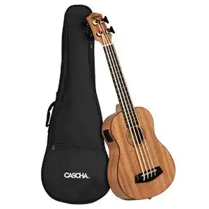 Bass-Ukulele CASCHA Bass Ukulele aus Mahagoni Bass Ukulele
