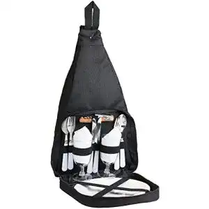Picknickrucksack Brubaker für 2 Personen Schwarz