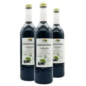 Johannisbeersaft Bleichhof Schwarzer, 100% Direktsaft, 3x 0,72l