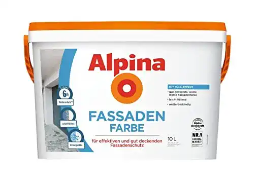 Alpina-Farbe Alpina Farben GmbH Alpina 10 L Fassaden Farbe weiß