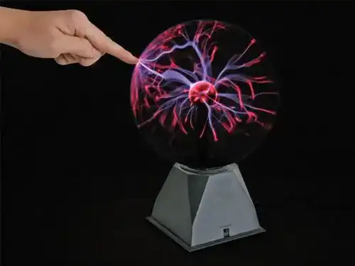Plasmakugel BasicXL Plasma-Kugel-Lampe, 20 cm, Fernbedienung