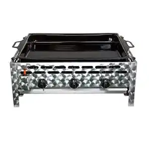 Gasbräter 3-flammig ACTIVA 3-flammig, 12kW, Stahlpfanne