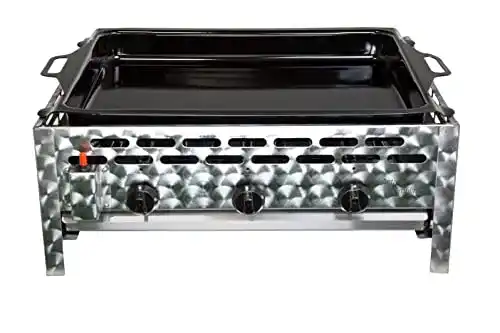 Gasbräter 3-flammig ACTIVA 3-flammig, 12kW, Stahlpfanne