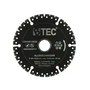 Holzsägeblatt-für-Winkelschleifer-125 BTEC Profi Diamant-
