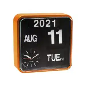 Fallblattanzeige Karlsson KA5364OR Wanduhr Mini Flip orange