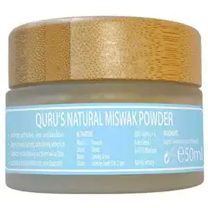 Zahnpulver QURU NATURE MISWAK, mit schonenden Gipskristallen