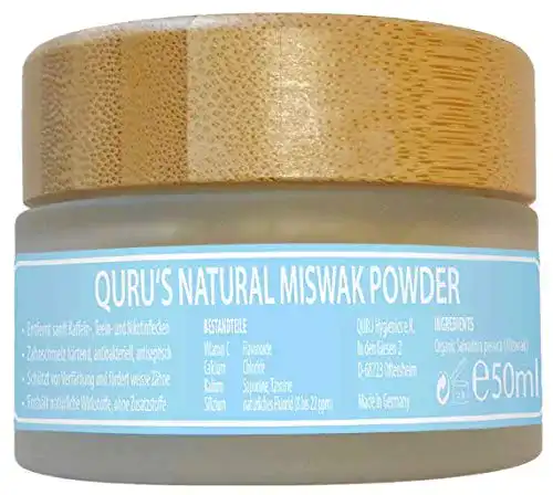 Zahnpulver QURU NATURE MISWAK, mit schonenden Gipskristallen