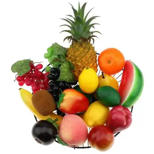 künstliches Obst Meiwlong 18 PCS Künstliche Früchte Dekoration