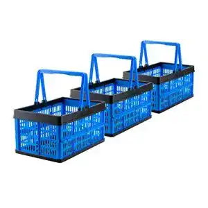 Transportbox Grizzly kleine Klappbox faltbar mit Henkel, 3er Set