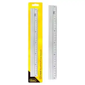 Lineal Idena 602122 – Alu – 30 cm, silber, 1 Stück