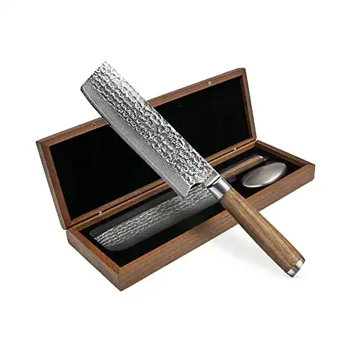 Damast-Hackmesser adelmayer ® Damastmesser – Nakiri Messer scharf
