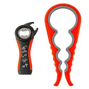 Deckelöffner Niviy 2 Stück , 5 in 1 Multi-Funktion, rutschfester Griff