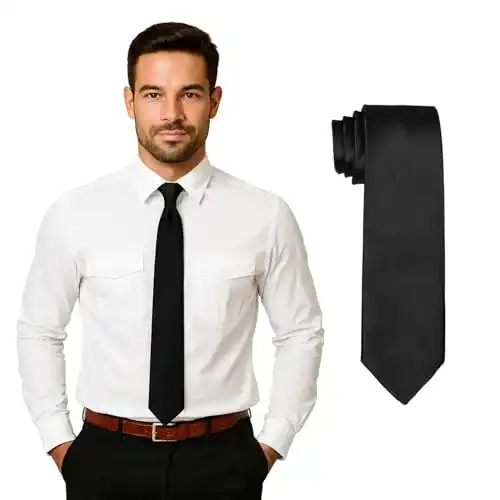 Krawatte DonDon Herren 7 cm klassische handgefertigte Business